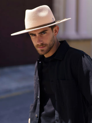 Sombrero Fedora Hombre Fieltro de Lana Cappuccino Raceu Hats