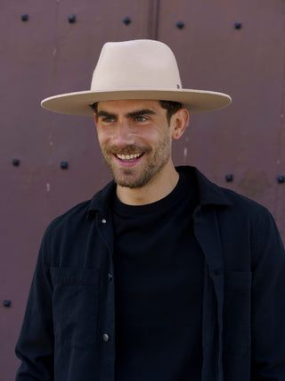 Sombrero Fedora Hombre Fieltro de Lana Cappuccino Raceu Hats