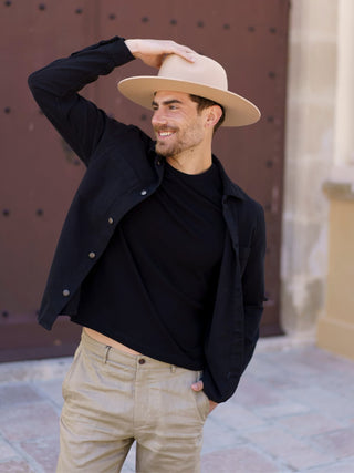 Sombrero Fedora Hombre color Cappuccino: Sofisticación y Estilo en un Solo Accesorio