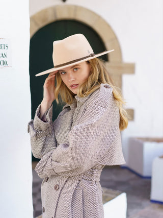 Sombrero Fedora Mujer en 100% Fieltro de Lana, Hecho en España - Raceu Hats