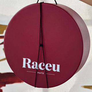 Caja Sombrerera Pequeña Rojo Burdeos Protege tus Sombreros con Estilo