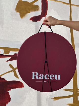 Caja Sombrerera Pequeña Rojo Burdeos Protege tus Sombreros con Estilo