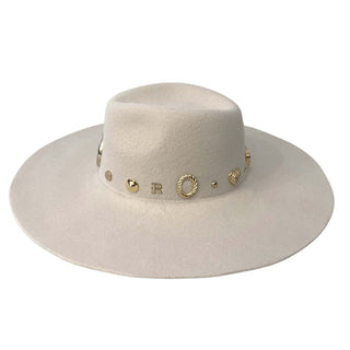 Sombrero de Novia Blanco Roto en Fieltro de Lana - Chaser: Elegancia y Detalles Vintage - Raceu Hats