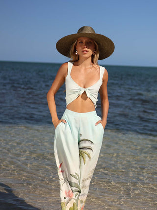 Sombrero Mujer en Paja de Trigo de Ala Ancha para un Verano con Estilo y Protección Solar - Raceu Hats
