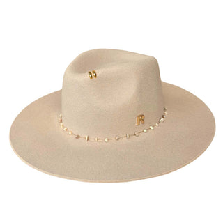 Sombrero Mujer Beige de Ala Media Estilo Fedora en Fieltro de Lana: Un Toque de Elegancia para Cualquier Ocasión - Raceu Hats