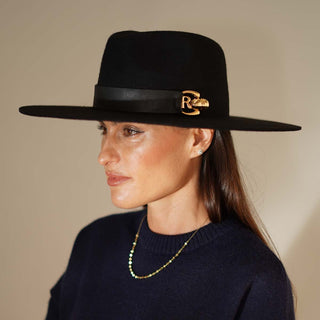 Sombrero Mujer de Ala Ancha en Fieltro de Lana, Inspiración Fedora para Cualquier Ocasión - Raceu Hats