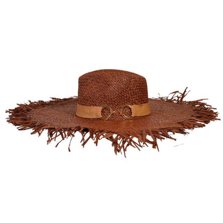 Sombrero Ala Ancha Moldeable Marrón - Estilo Mediterráneo y Elegancia Atemporal - Ala de 18 cm y copa de 10 cm - Raceu Hats