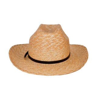 Sombrero Cowboys de Ala Corta en 100% Paja de Trigo - Ala de 8 cm y copa de 10 cm - Raceu Hats