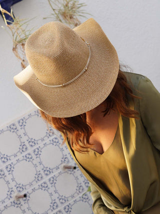 Sombrero Fedora Flexible CRETA - Artesanía Española con Alma Mediterránea - Ala de 9 cm y copa de 9 cm - Raceu Hats