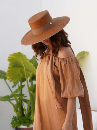 Sombrero Panamá Ala Ancha de Paja Toquilla Original - Artesanía Exquisita y Confort Inigualable - Ala 12 cm Copa 10 cm - Raceu H