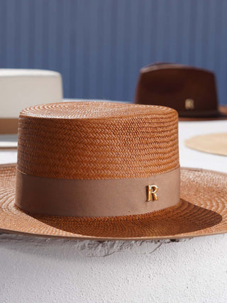 Sombrero Panamá Ala Ancha de Paja Toquilla Original - Artesanía Exquisita y Confort Inigualable - Ala 12 cm Copa 10 cm - Raceu H