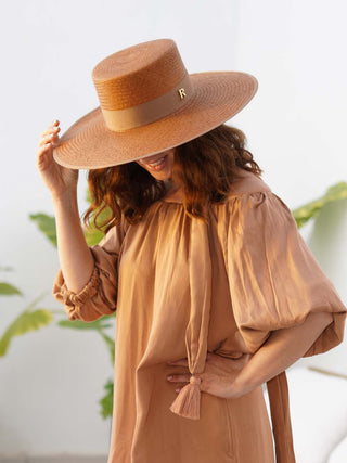 Sombrero Panamá Ala Ancha de Paja Toquilla Original - Artesanía Exquisita y Confort Inigualable - Ala 12 cm Copa 10 cm - Raceu H