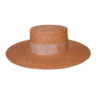 Sombrero Novia Canotier Ala Ancha - Estilo Mediterráneo y Elegancia Atemporal  - Ala de 11 cm y copa de 10 cm - Raceu Hats