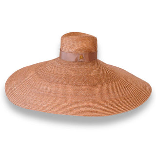 Sombrero Pamela de Novia  - Pamela de Novia Ala Extra Ancha - Ala de 30 cm y copa de 10 cm - Raceu Hats