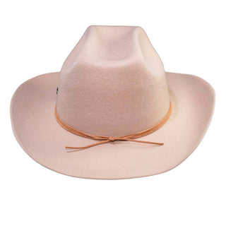 Sombrero Cowboy Mujer Beige KANSAS - Estilo Mediterráneo y Elegancia Atemporal  - Ala de 8 cm y copa de 10 cm - Raceu Hats