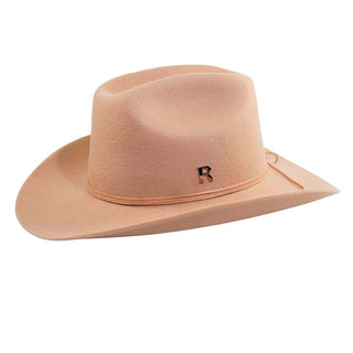 Sombrero Cowboy Mujer Taupe KANSAS - Estilo Mediterráneo y Elegancia Atemporal  - Ala de 8 cm y copa de 10 cm - Raceu Hats