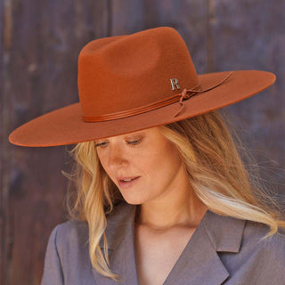 Sombrero Fedora Mujer Amber GAUDI - Fedora de Fieltro Hecho en España - Ala de 11,5 cm y copa de 10 cm - Raceu Hats