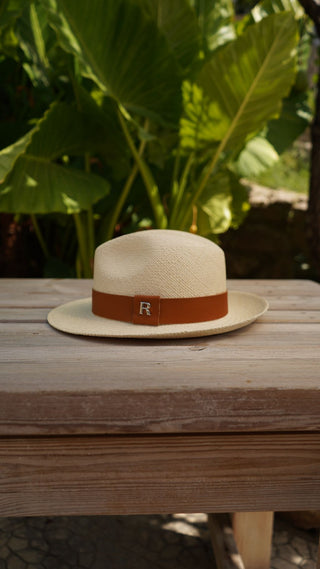 Sombrero Mujer Panamá Cuenca Natural cinta Marrón