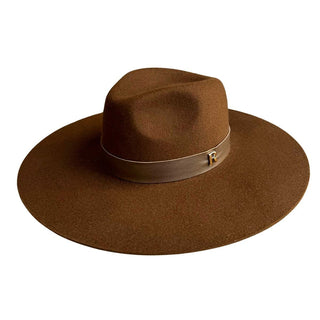 Sombrero Ala Ancha Fieltro de Lana Marrón MIRO - Raceu Hats