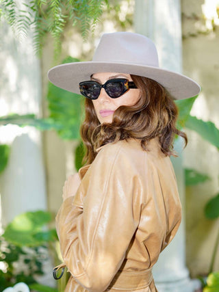 Sombrero Ala Ancha Fieltro de Lana Moca MIRO - Raceu Hats