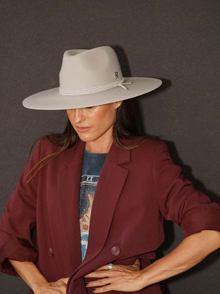 Sombrero Ala Ancha Fieltro de Lana Perla MIRO - Raceu Hats
