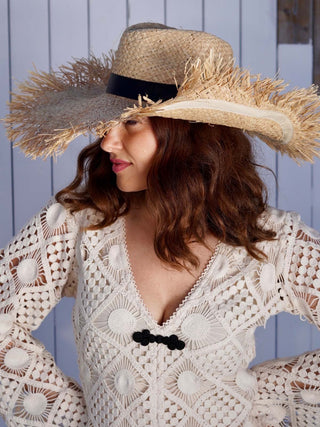 Sombrero Ala Ancha Moldeable Natural VIVARA - Raceu Hats