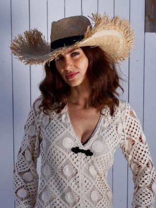 Sombrero Ala Ancha Moldeable Natural VIVARA - Raceu Hats