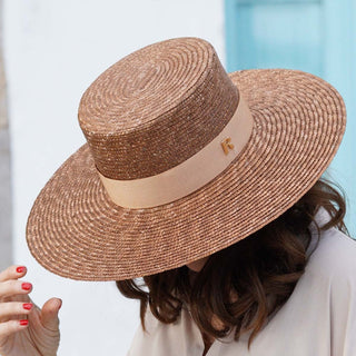 Sombrero Canotier Ala Ancha de Paja LIRIA - Raceu Hats