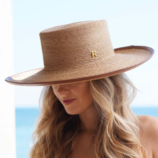Sombrero Canotier Mujer Camel NAIARA - Raceu Hats