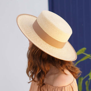Sombrero Canotier Raffia Fina RODAS - Raceu Hats