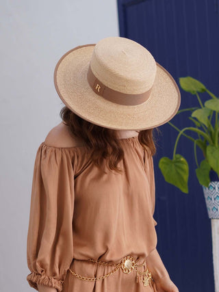 Sombrero Canotier Raffia Fina RODAS - Raceu Hats