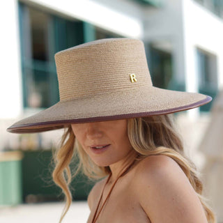 Sombrero Canotier Rafia Natural NAIARA - Raceu Hats
