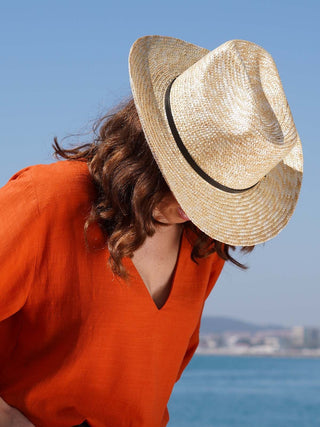 Sombrero Cowboy Ala Corta Natural ELBA - Raceu Hats