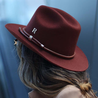 Sombrero Cowboy Mujer en Fieltro de Lana Terracota - KANSAS - Raceu Hats