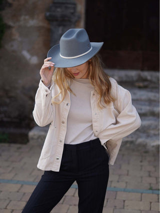 Sombrero Cowboy Mujer Gris KANSAS - Raceu Hats