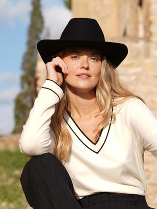 Sombrero Cowboy Mujer Negro KANSAS - Raceu Hats