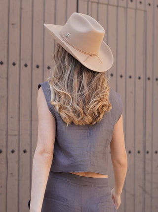 Sombrero Cowboy Mujer Taupe KANSAS - Raceu Hats
