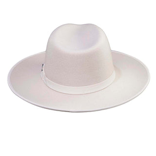 Sombrero Fedora Ala Intermedia Blanco MODENA - Raceu Hats