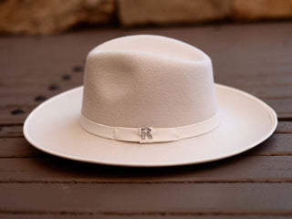 Sombrero Fedora Ala Intermedia Blanco MODENA - Raceu Hats