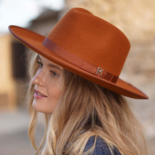 Sombrero Fedora Ala Rígida Amber MODENA - Raceu Hats