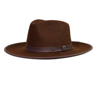 Sombrero Fedora Ala Rígida Marrón MODENA - Raceu Hats