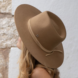 Sombrero Fedora Fieltro de Lana Caramelo - Bellagio - Raceu Hats
