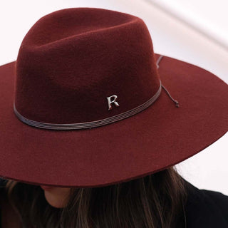 Sombrero Fedora Mujer Ala Ancha Fieltro de Lana Terracotta - MIRO - Raceu Hats