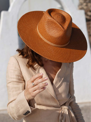 Sombrero Fedora Panamá Caramelo VOLÓ - Raceu Hats