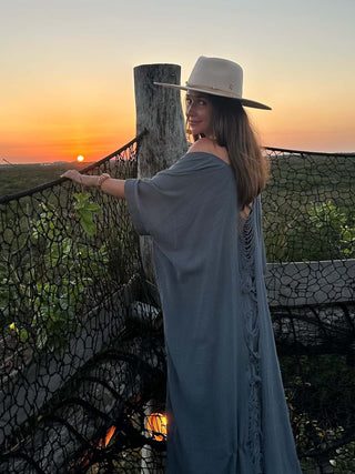 Sombrero Mujer Ala Ancha Fieltro de Lana Beige ALABAMA - Raceu Hats