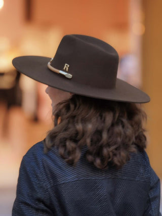 Sombrero Mujer Ala Intermedia Fieltro de Lana Marrón KENTUCKY - Raceu Hats