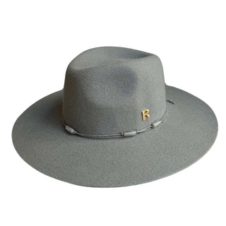 Sombrero Mujer Ala Media Fieltro de Lana Gris - ONIX - Raceu Hats