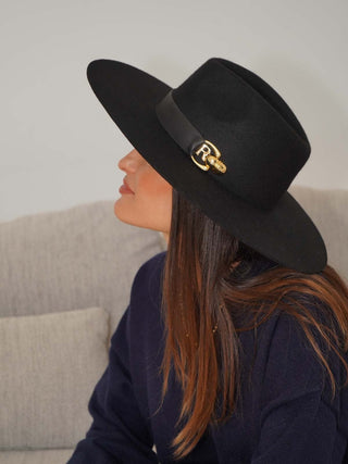 Sombrero Mujer Negro Ala Ancha BOSTON - Raceu Hats