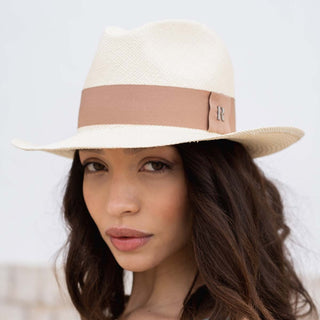 Sombrero Mujer Panamá Cuenca Natural cinta Marrón - Raceu Hats