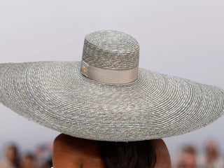 Sombrero Pamela Novia Ala XXXL Aqua THEA - Raceu Hats